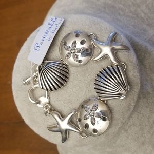 Silver Periwinkle Nautical bracelet